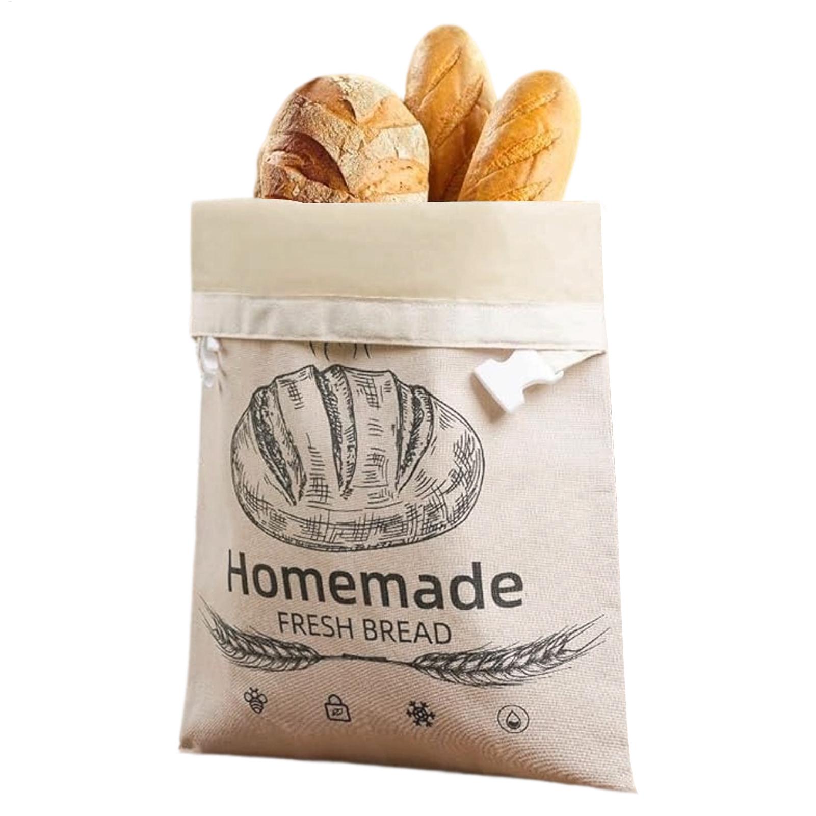 Food Storage Reusable Bags - Lniany worek na chleb, torby wielokrotnego