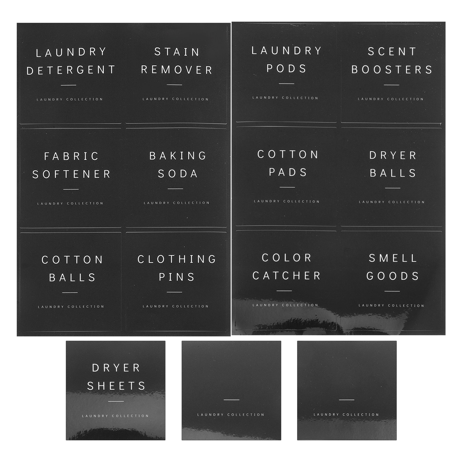 Food Storage Labels - 15x Wodoodporne Etykiety na Butelki z