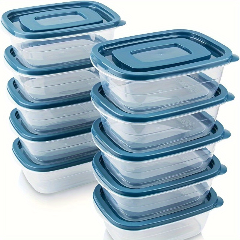 Set Food Storage - Zestaw 6 przezroczystych, plastikowych pojemników do