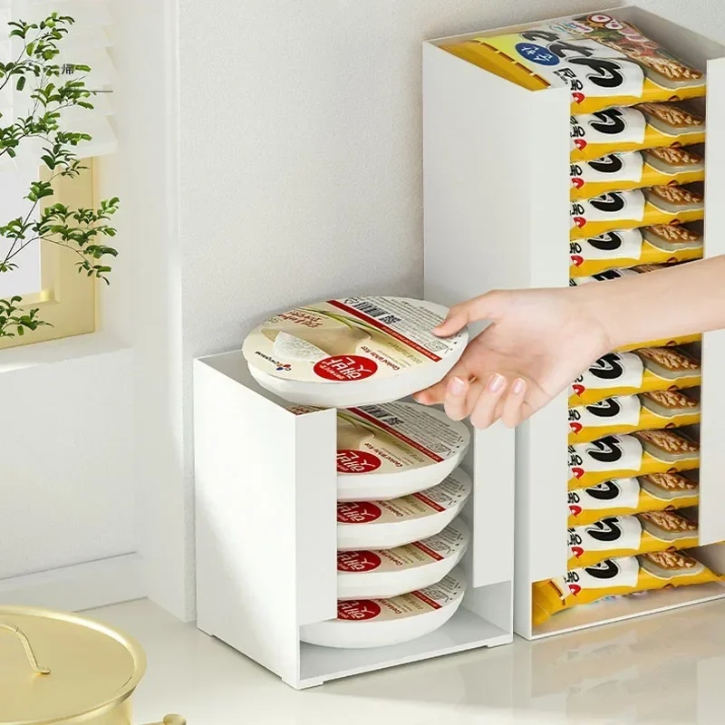 Food Storage Kitchen Cabinet - Pojemnik na makaron błyskawiczny, wielofunkcyjny organizer