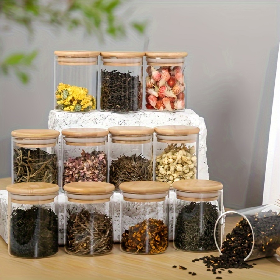 Food Storage Glass Container Set - 12pcs/zestaw szczelne produkty szklane słoiki do