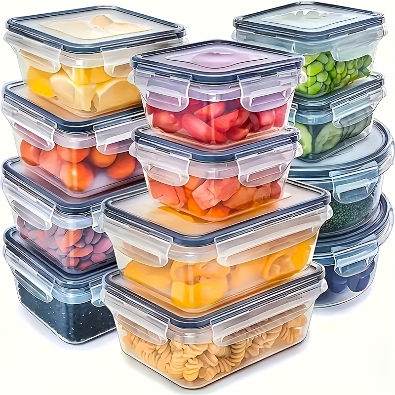 Food Storage Meal Prep - Zestaw 8 sztuk zawiera 4 pojemniki