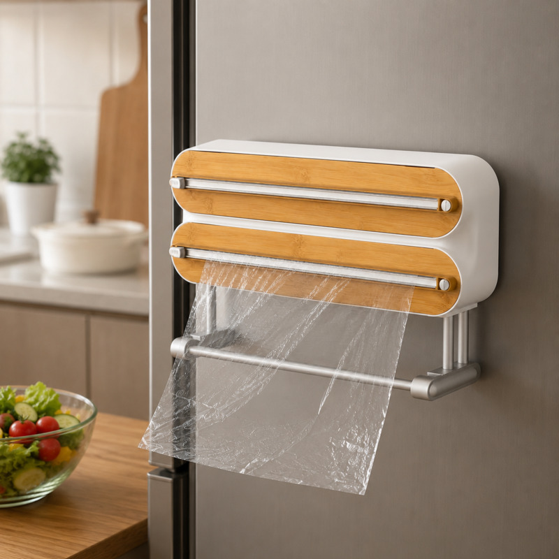 Portion Control Container - Magnetyczny dozownik do folii spożywczej, uchwyt