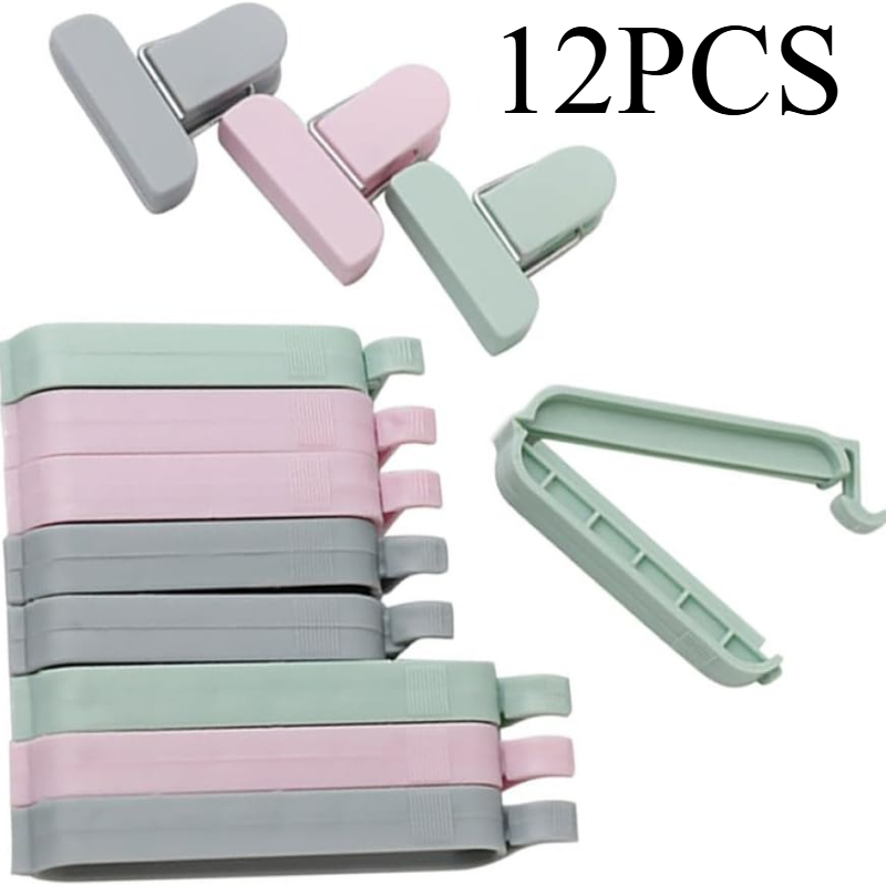Food Storage Plastic Bag - 12 szt. Plastikowe klipsy do zamykania