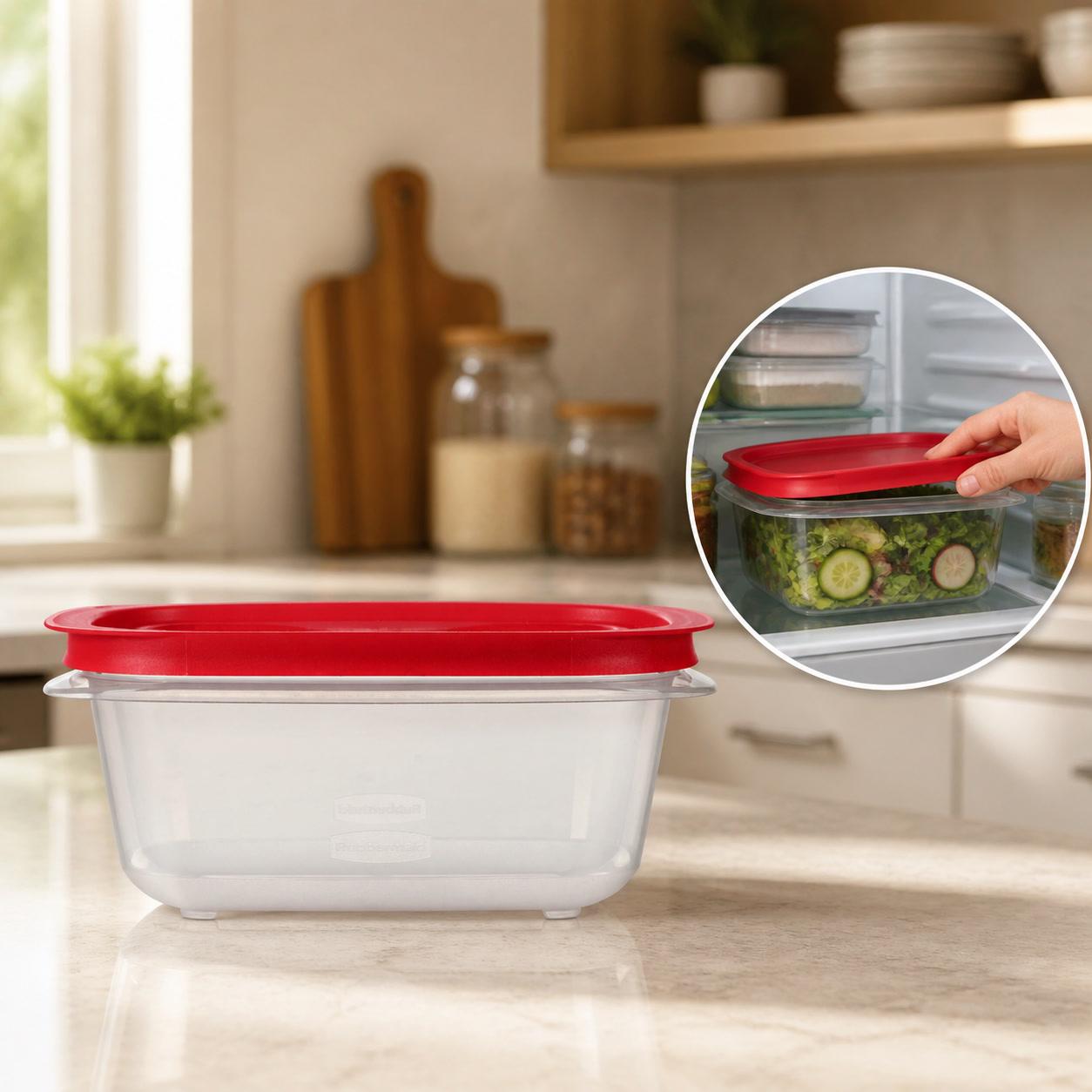 Food Storage Meal Prep - Prostokątny pojemnik na żywność o pojemności