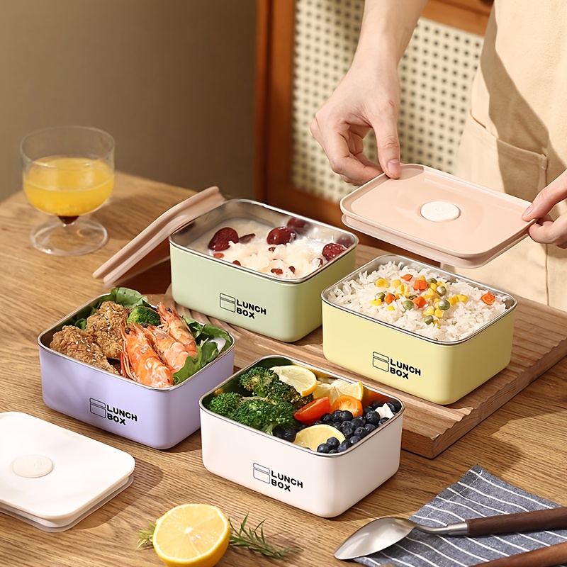 Food Storage Boxes With Lids - Zestaw pojemników na żywność ze stali