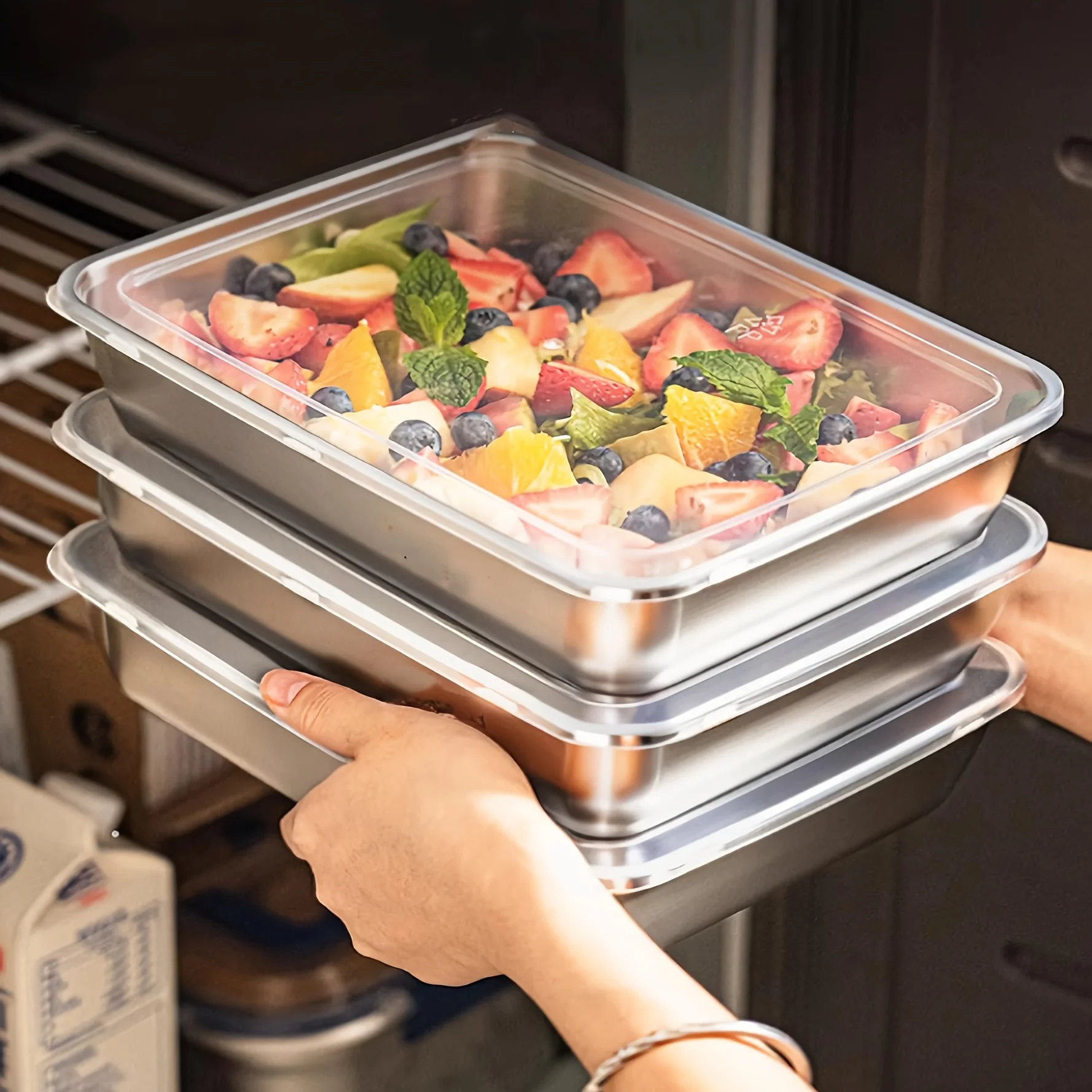 Portion Control Container - 3 szt. Pojemniki na żywność i