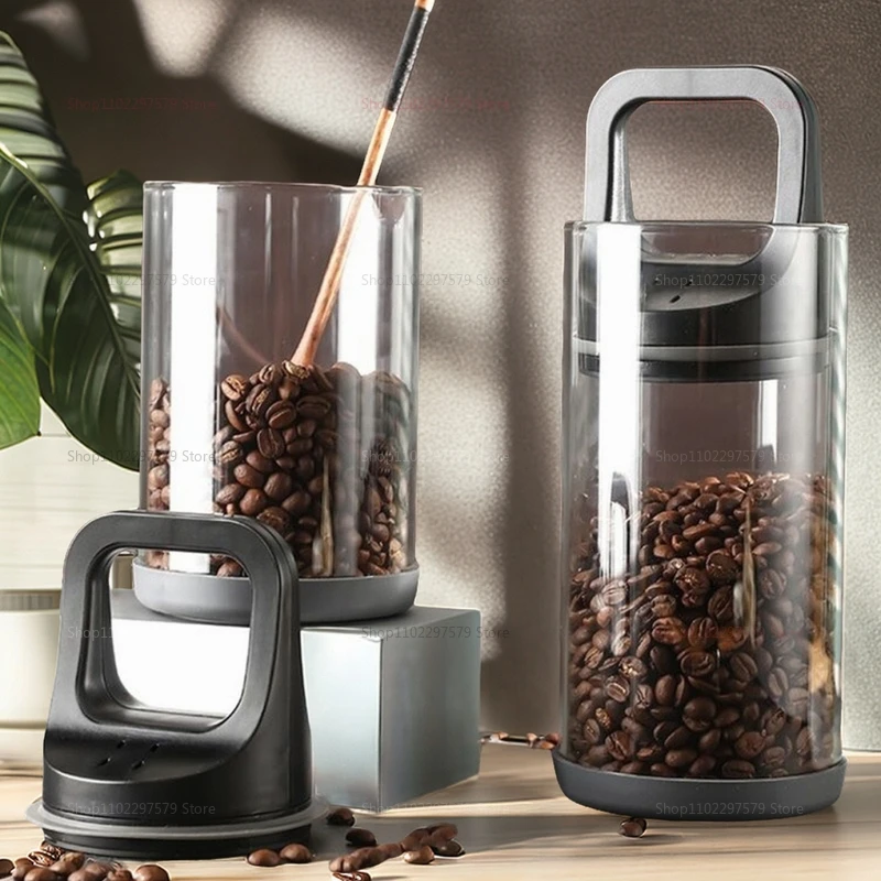 Food Storage Glass Container Set - Pojemnik na kawę ziarnistą, szczelny, próżniowy,