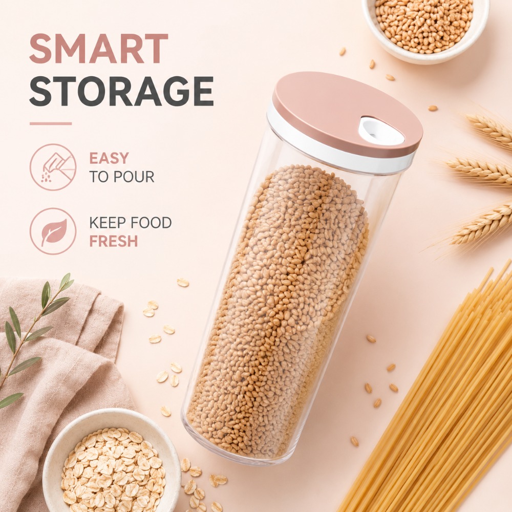 Food Storage Kitchen Cabinet - Szczelny pojemnik na makaron 1/3 szt.