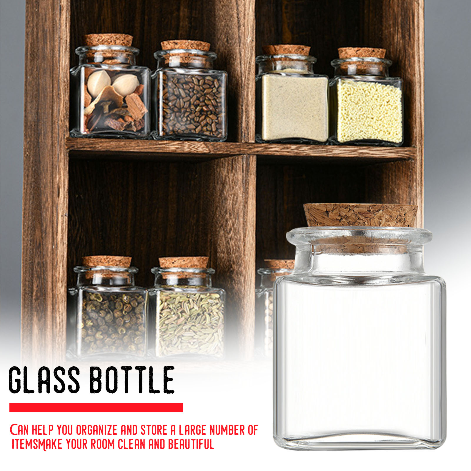 Food Storage Glass Jar - 1/5/10 szt. Szklane słoiki do przechowywania