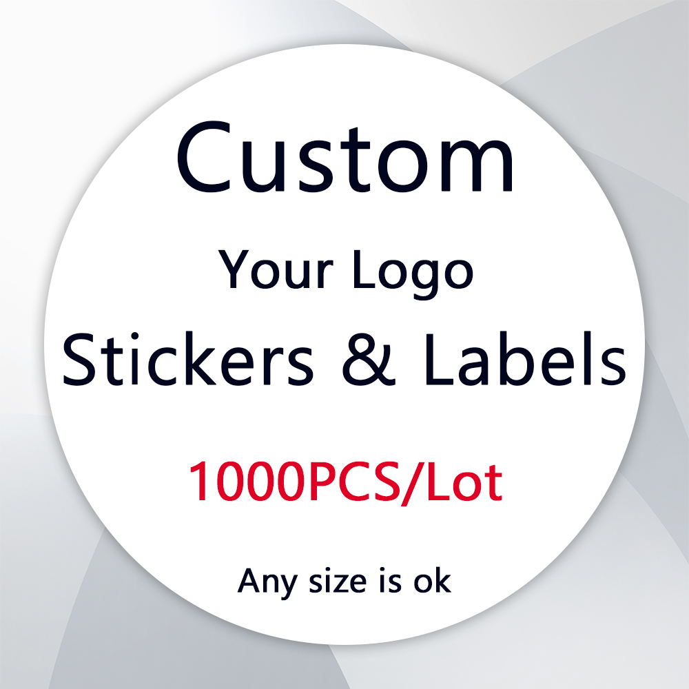 Food Storage Labels - 1000 SZTUK Niestandardowe naklejki Dostosuj logo