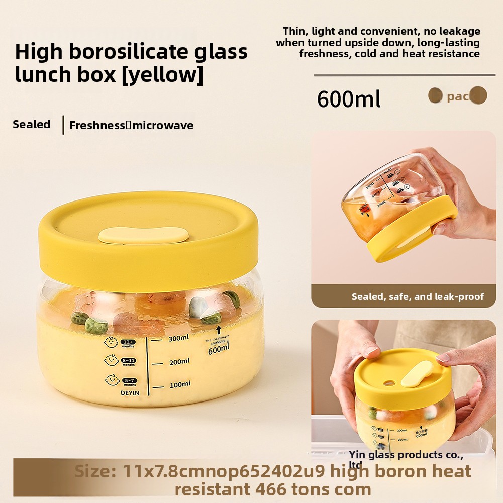 Food Storage Glass Jar - Szklany pojemnik do przechowywania żywności Hermetyczna,
