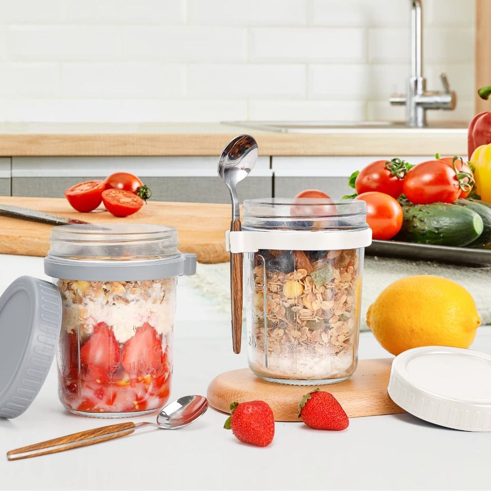 Food Storage Glass Container Set - Słoik na jogurt 350ml Słoiki na