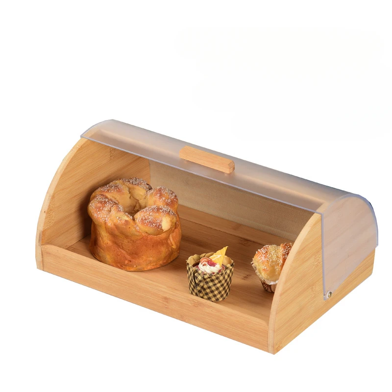 Pojemnik na chleb z bambusa z  – Food Storage Kitchen Cabinet recenzja i cena