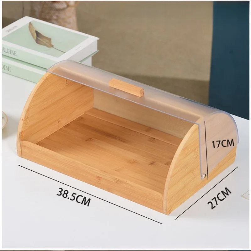 Pojemnik na chleb z bambusa z  – Food Storage Kitchen Cabinet recenzja i cena