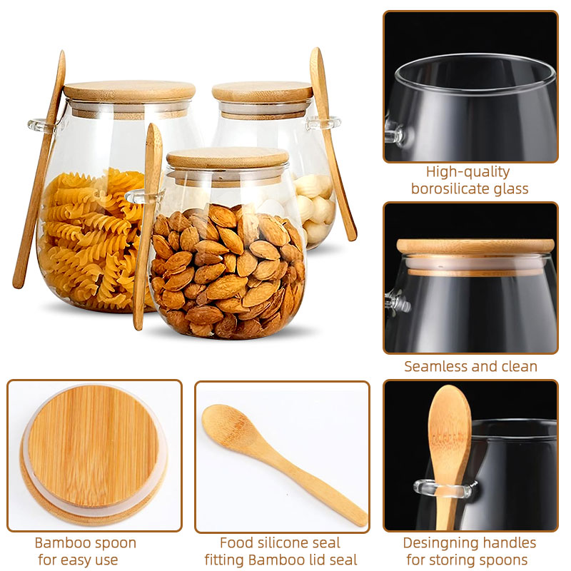 Szklany słoik o pojemności 34  – Food Storage Glass Container Set recenzja i cena