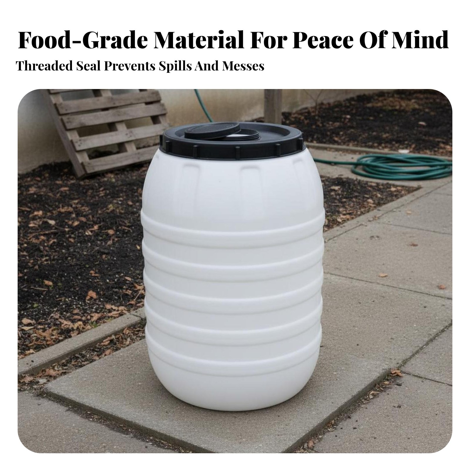 Plastikowy beczka z tworzywa s – Food Storage Airtight recenzja i cena