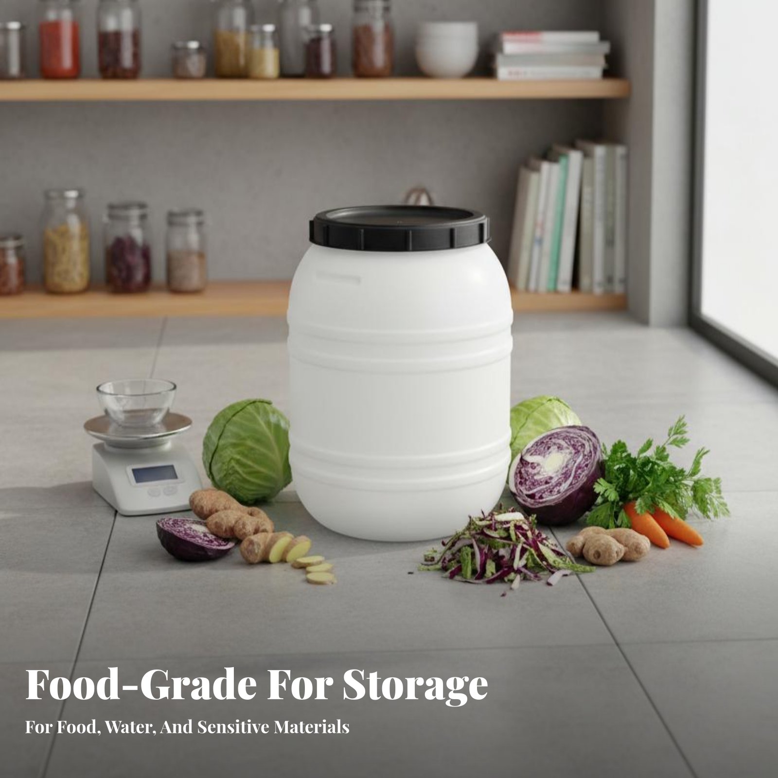 Plastikowy beczka z tworzywa s – Food Storage Airtight recenzja i cena