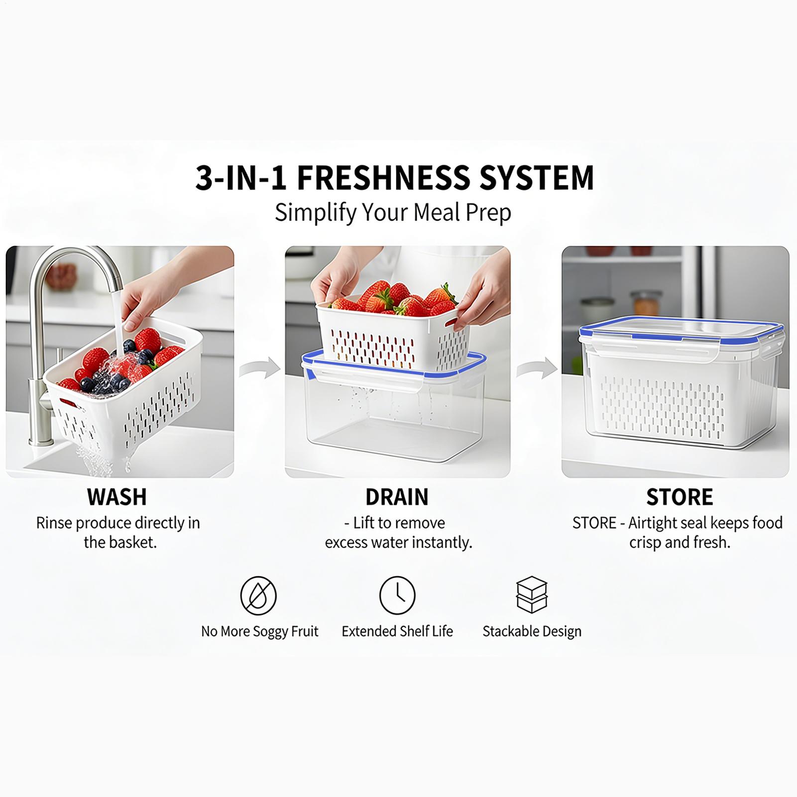 Pojemnik na żywność 4 w 1, prz – Food Storage And Containers recenzja i cena