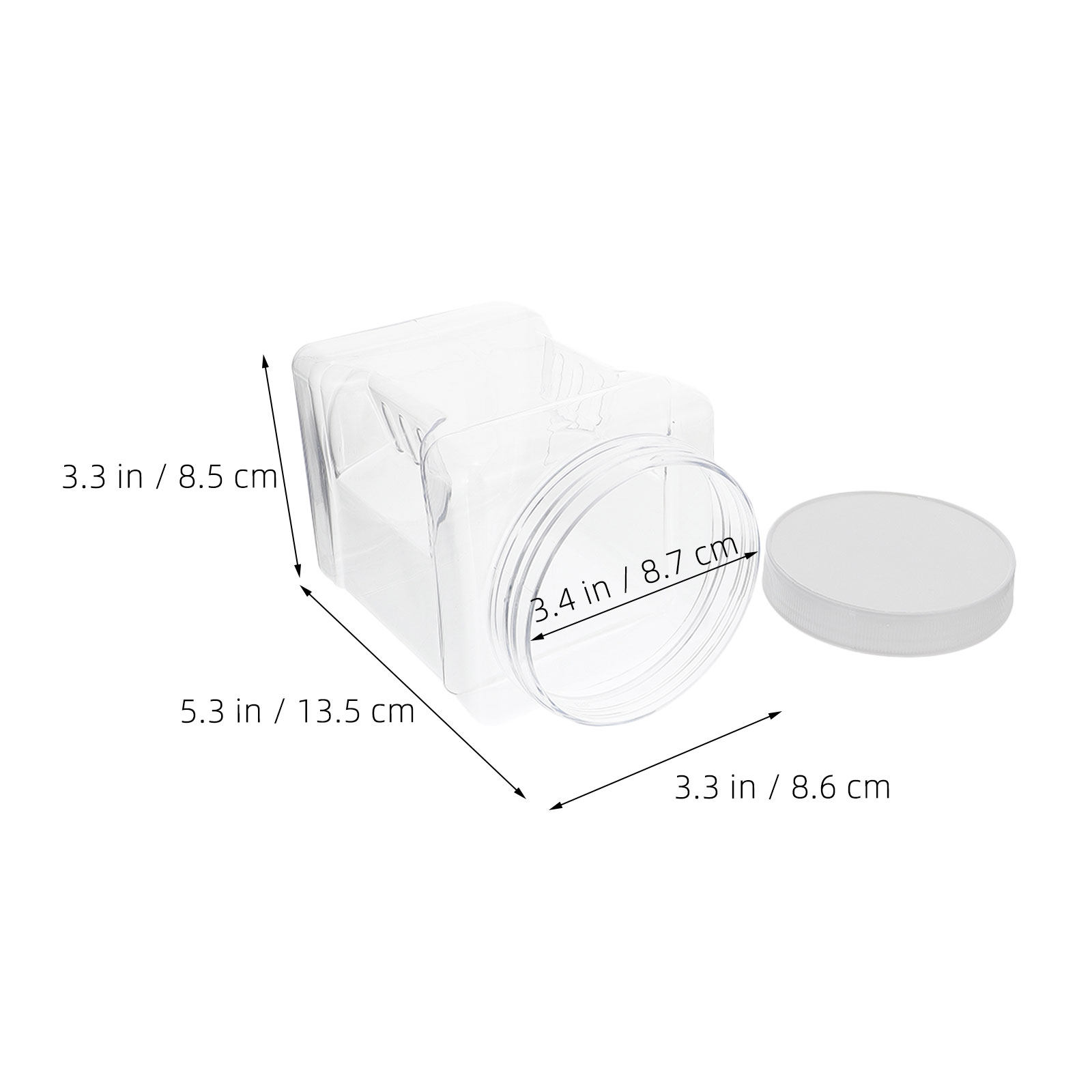 6 sztuk przezroczystych kwadra – Food Storage Airtight recenzja i cena