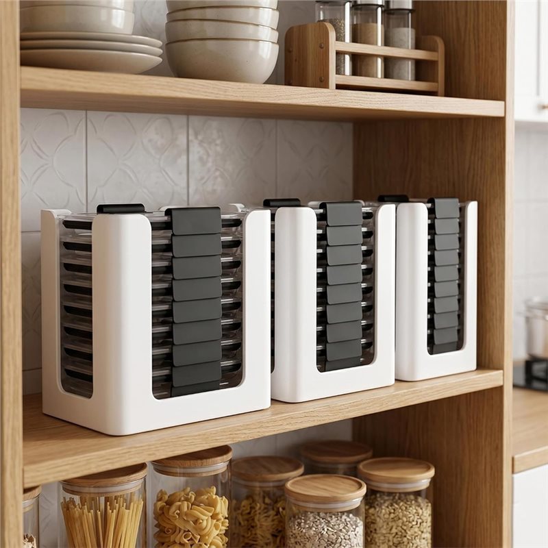 ABLN - Organizer na pokrywki d – Food Storage Kitchen Cabinet recenzja i cena