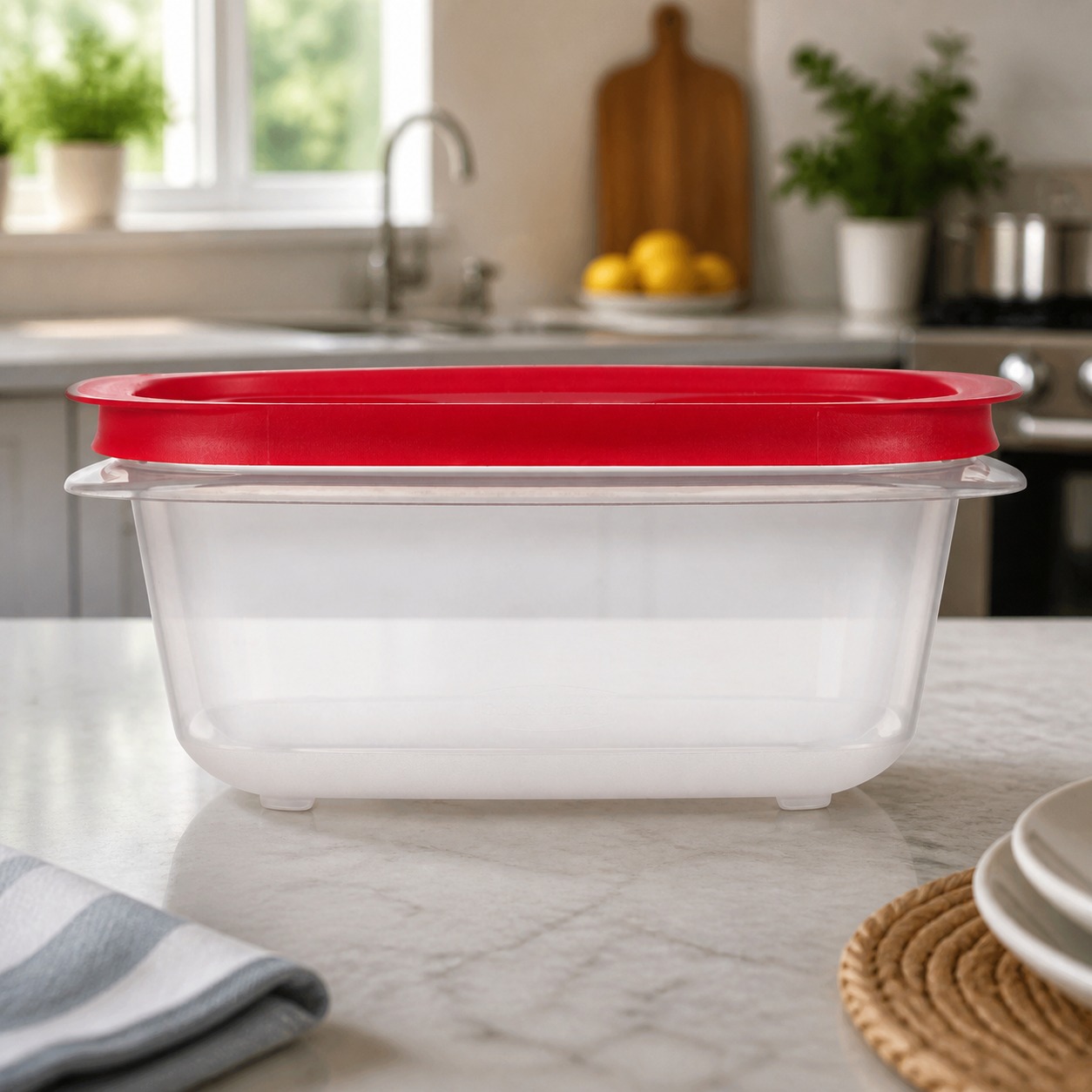 Czerwony prostokątny pojemnik  – Food Storage Meal Prep recenzja i cena