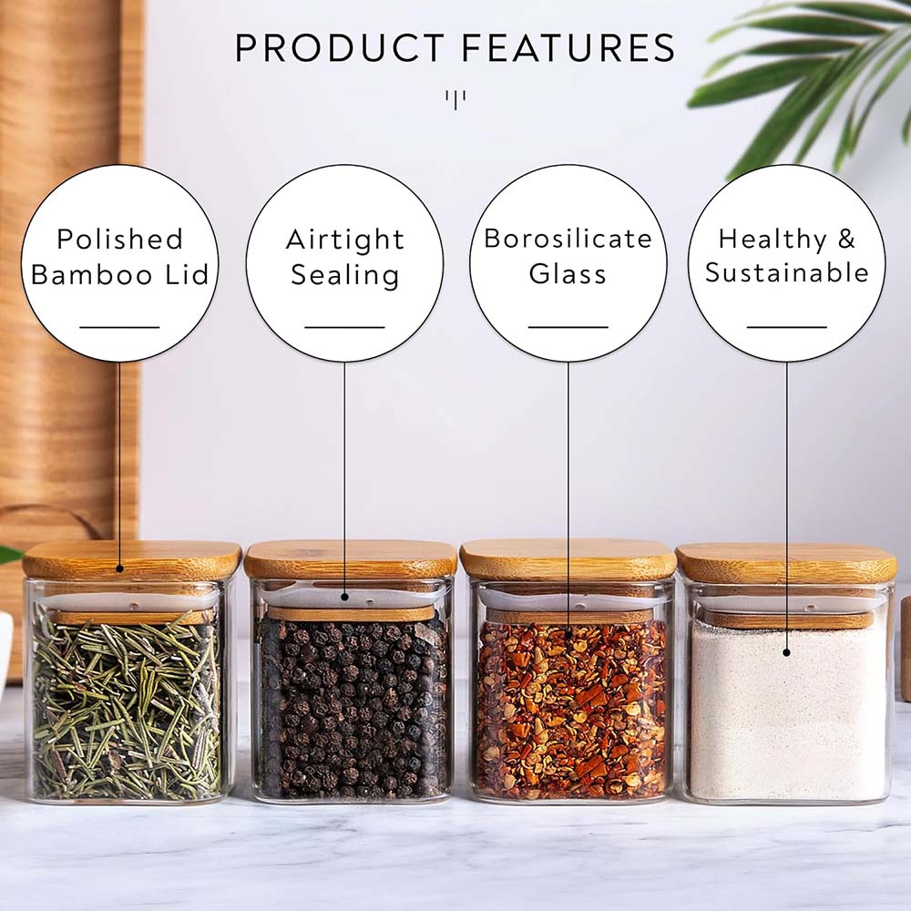 Zestaw szklane słoiki o pojemn – Food Storage Glass Container Set recenzja i cena