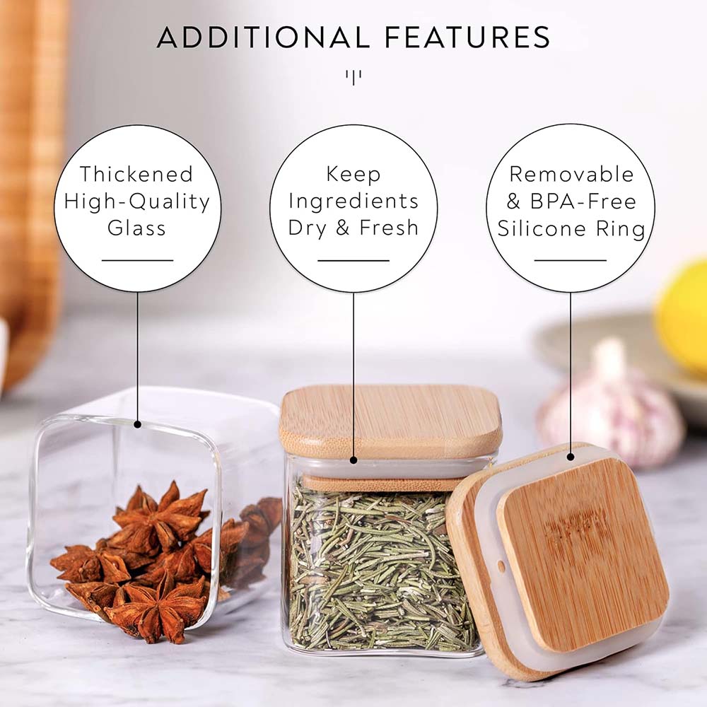 Zestaw szklane słoiki o pojemn – Food Storage Glass Container Set recenzja i cena