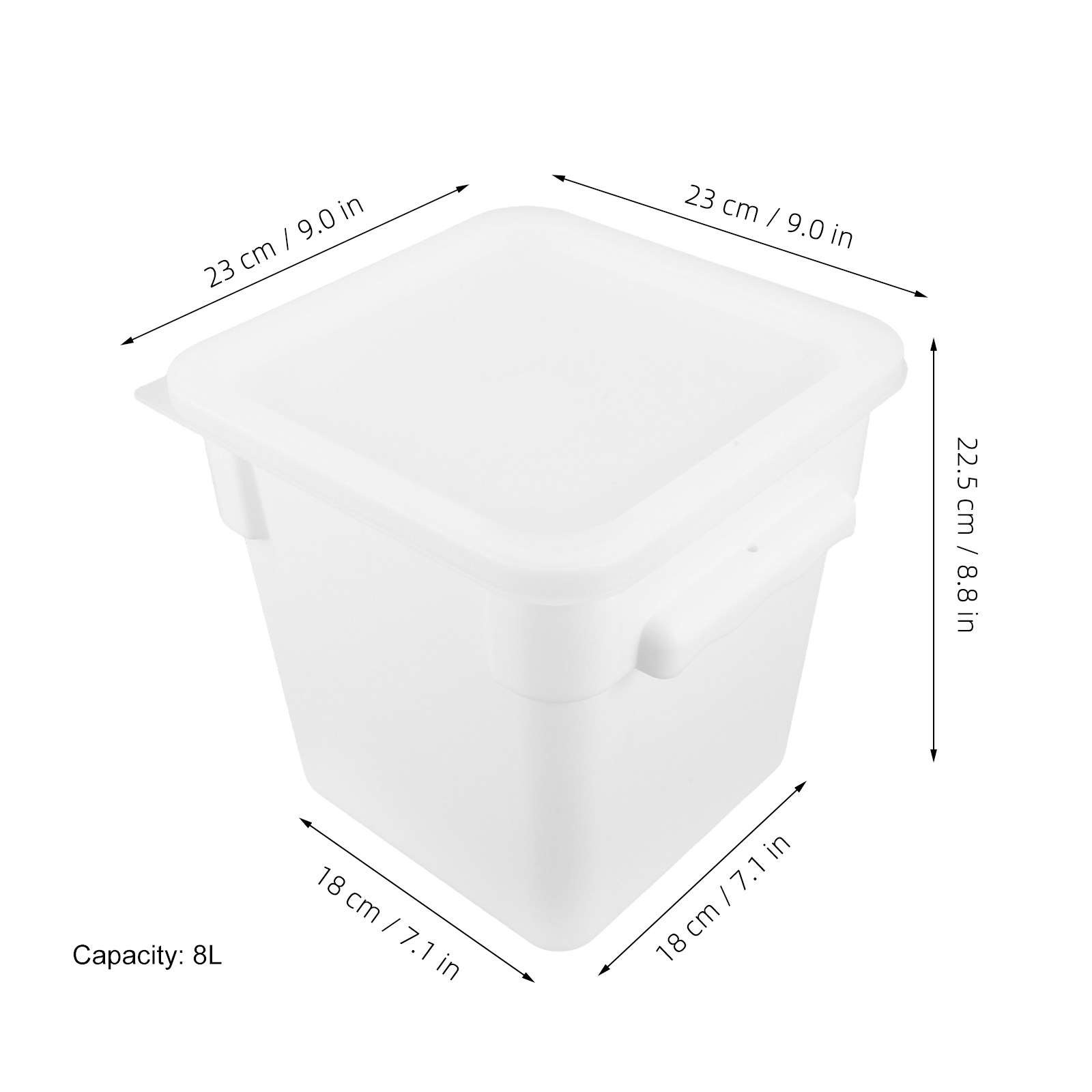 Kwadratowy plastikowy pojemnik – Food Storage And Containers recenzja i cena