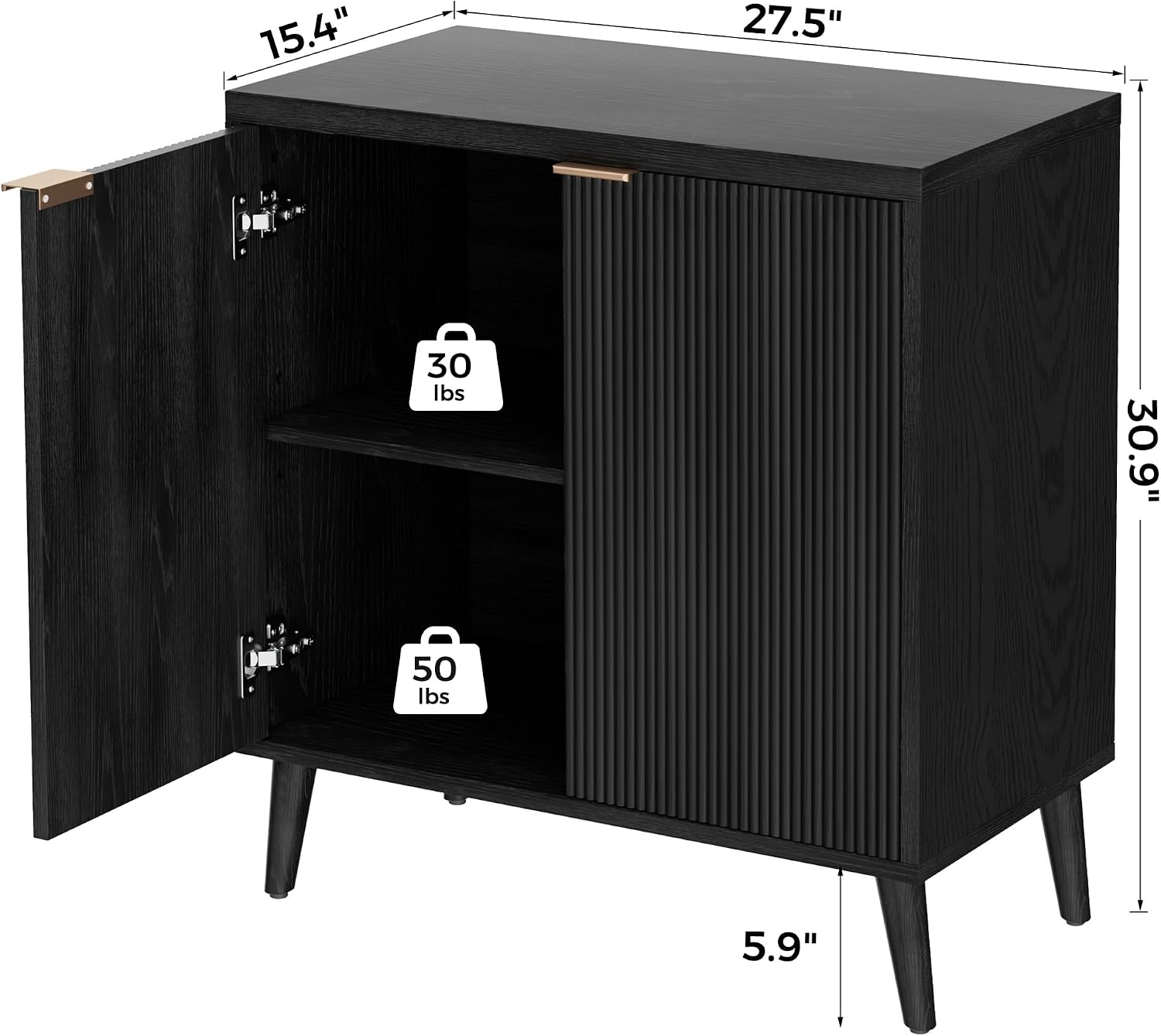 Szafka bufetowa z karbowaną ob – Food Storage For Room recenzja i cena