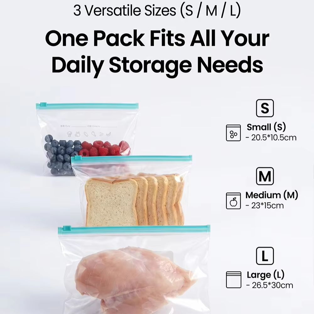 Grube samozamykające się toreb – Food Storage Ziploc Bags recenzja i cena