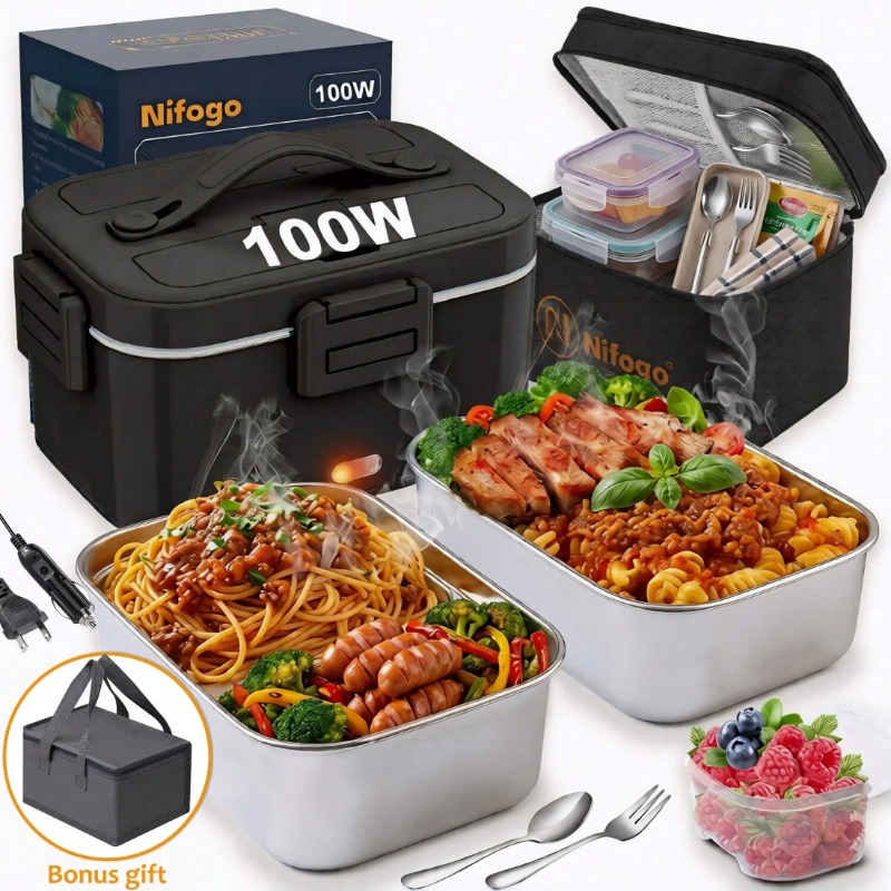 Elektryczny podgrzewany pojemn – Stainless Lunch Box recenzja i cena