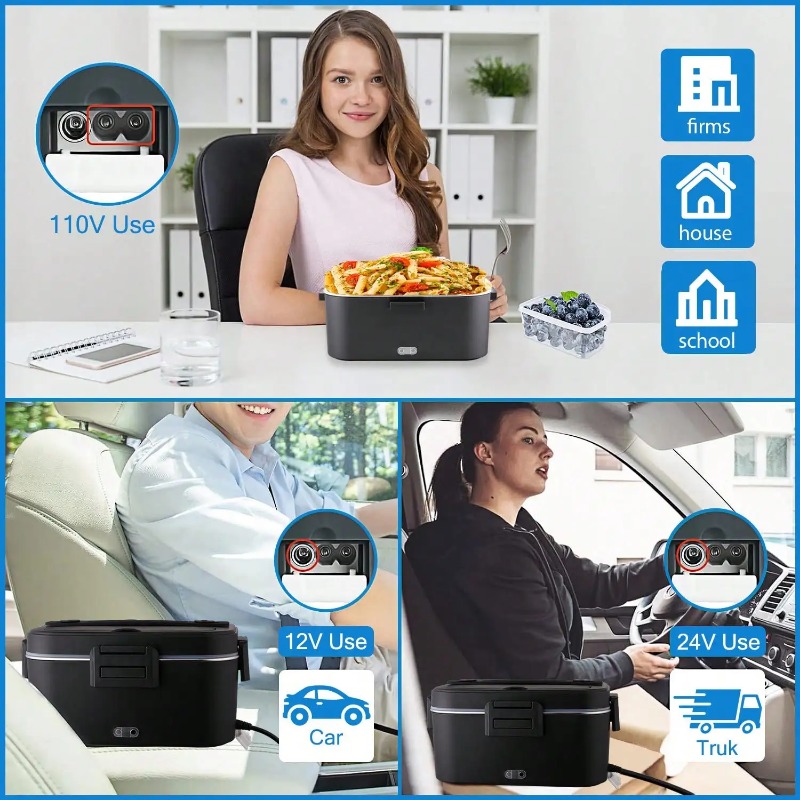 Elektryczny podgrzewany pojemn – Stainless Lunch Box recenzja i cena