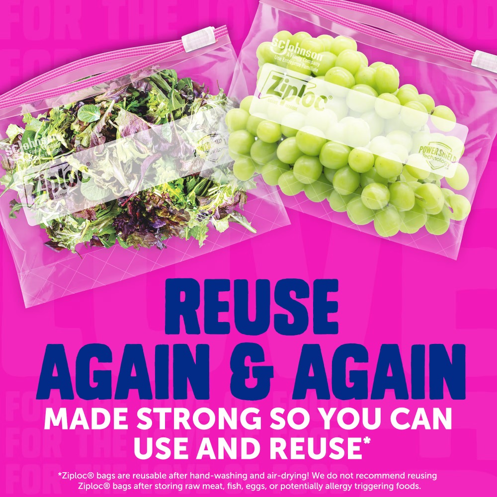 Ziploc ®   Markowe woreczki z  – Food Storage Ziploc Bags recenzja i cena