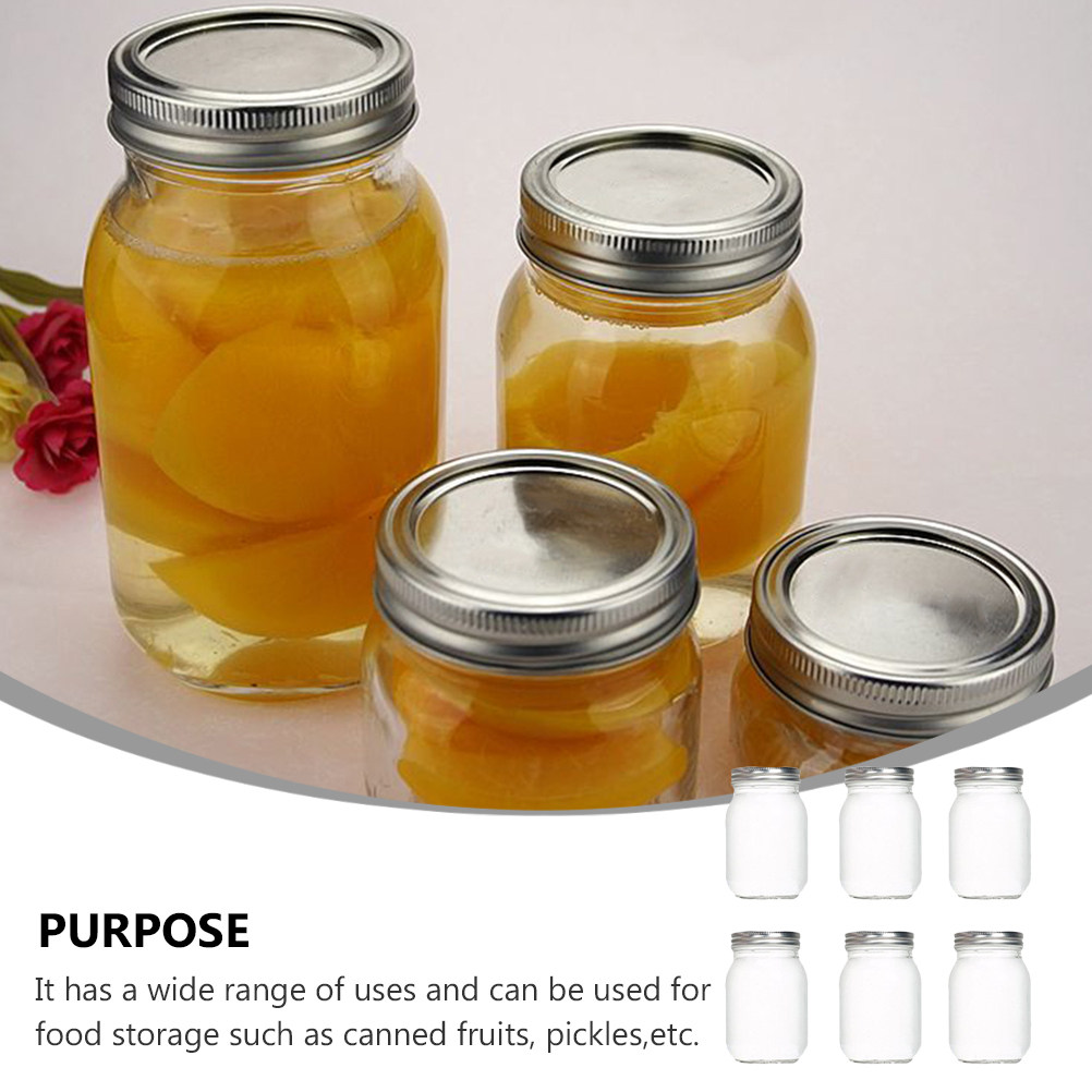6 szt. Przezroczystych Okrągły – Food Storage Glass Jar recenzja i cena