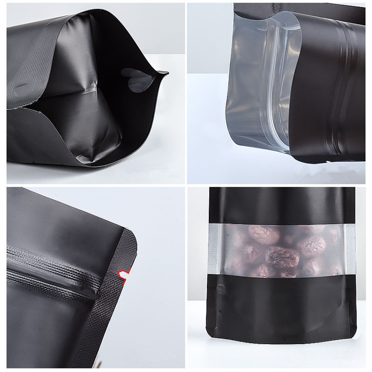 100 SZTUK Stojące Matowe Czarn – Food Storage Ziploc Bags recenzja i cena