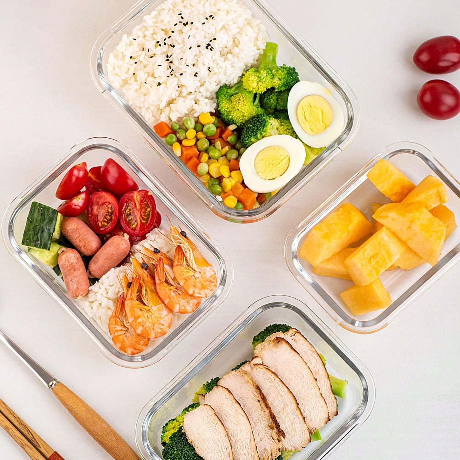 10 sztuk szklanych pojemników  – Food Storage Boxes With Lids recenzja i cena