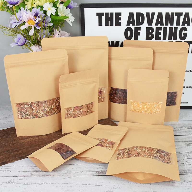 20/50szt Kraft Paper Zip Lock  – Food Storage Ziploc Bags recenzja i cena