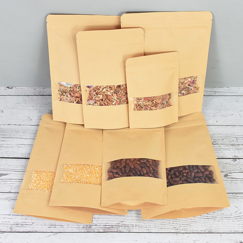 20/50szt Kraft Paper Zip Lock  – Food Storage Ziploc Bags recenzja i cena