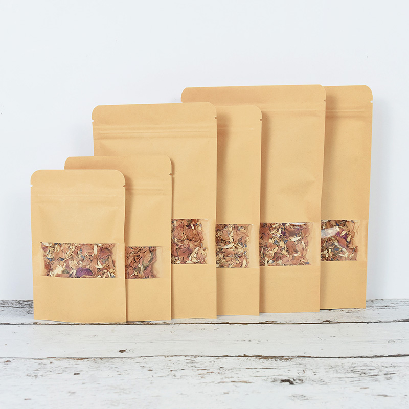 20/50szt Kraft Paper Zip Lock  – Food Storage Ziploc Bags recenzja i cena