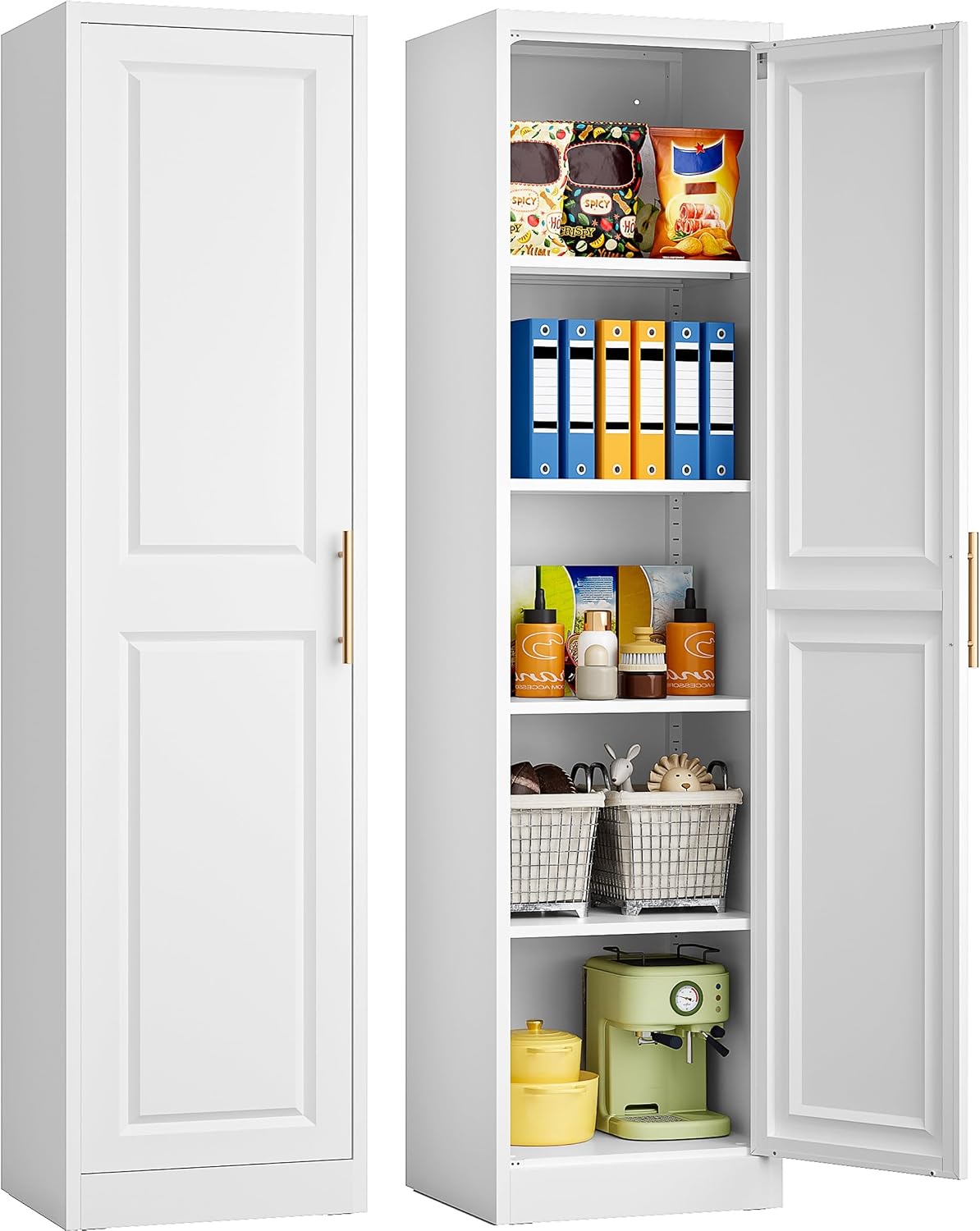 Wysoka, wąska szafka do przech – Food Storage For Room recenzja i cena