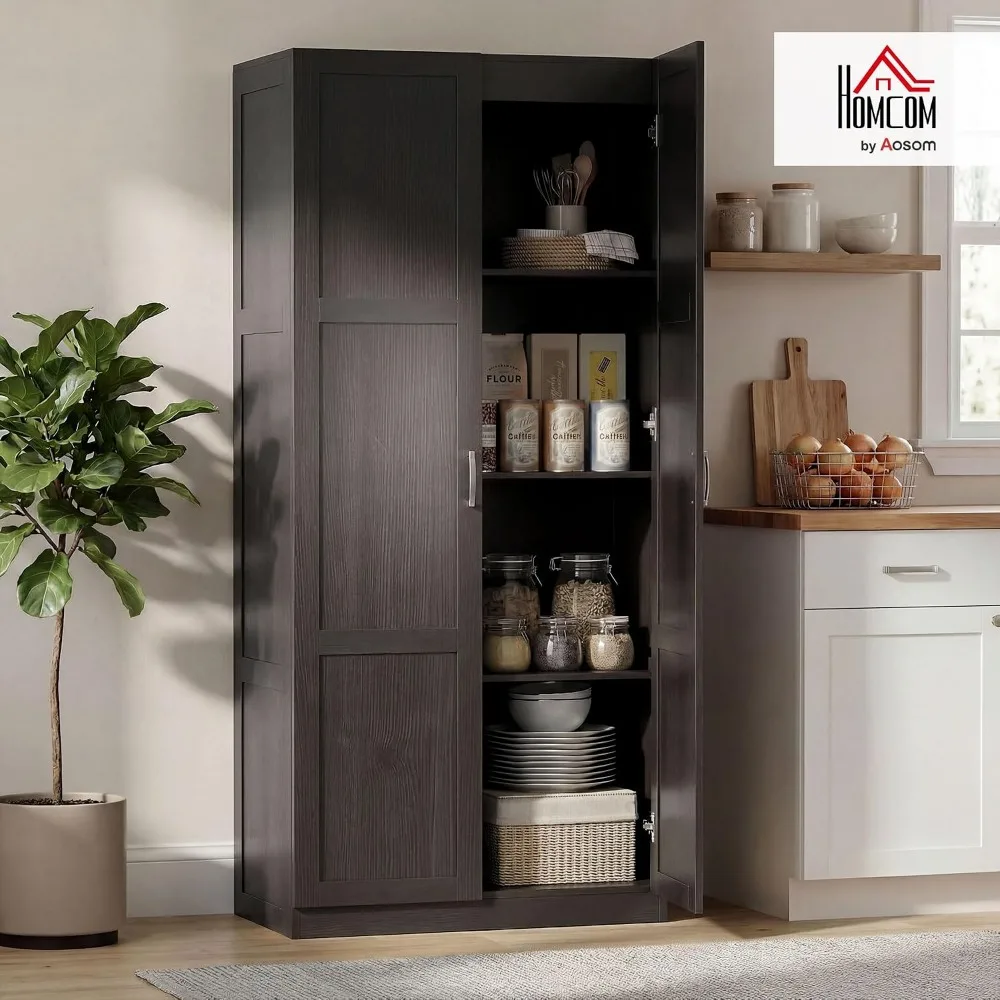 HOMCOM Wysoka szafka kuchenna  – Food Storage Kitchen Cabinet recenzja i cena
