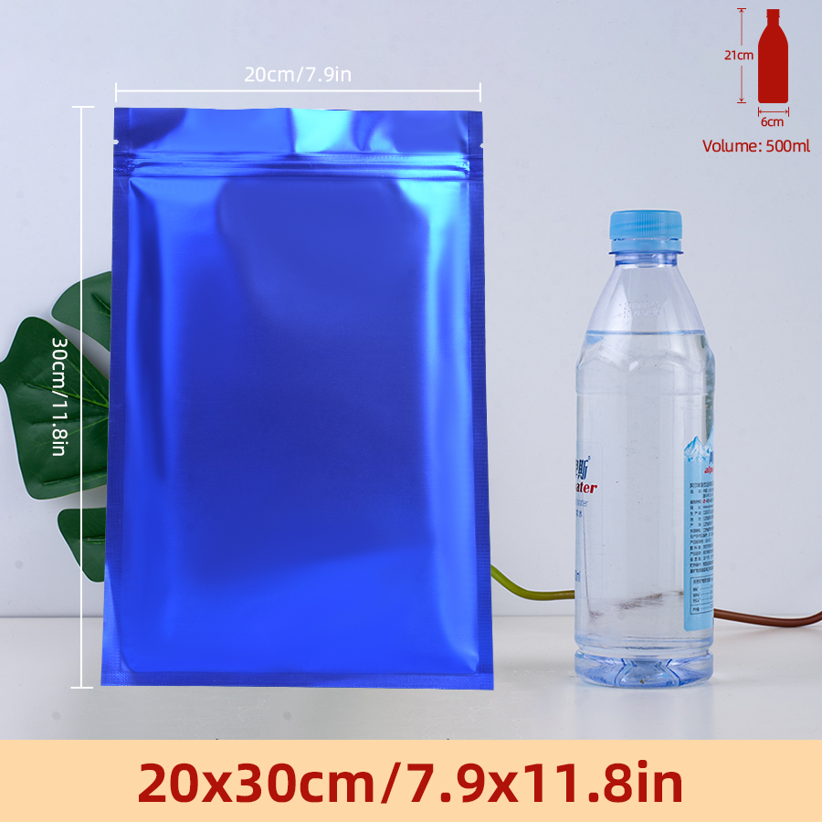 100 szt. Matowych niebieskich  – Food Storage Reusable Bags recenzja i cena