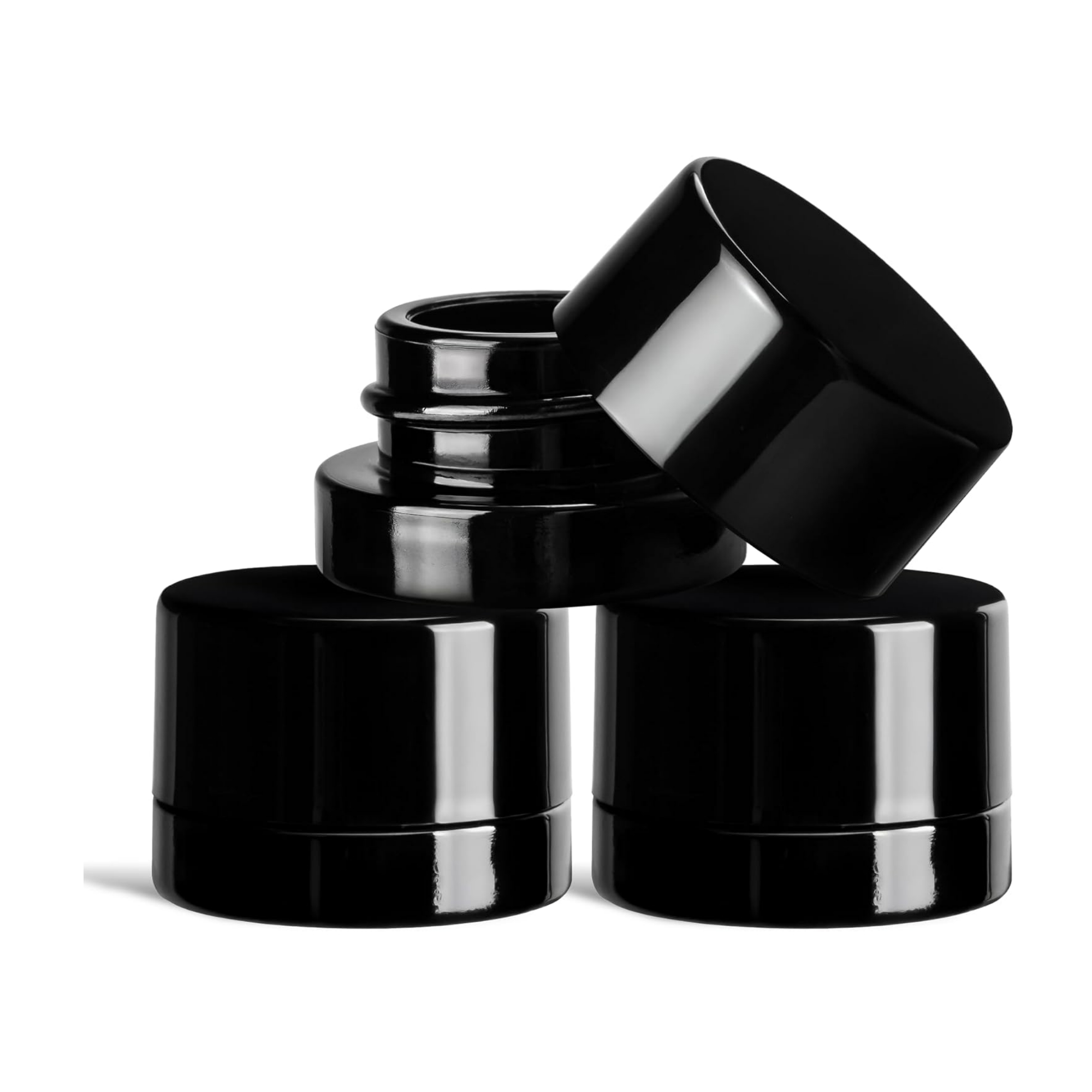 5ml Grube szkło czarne - pojem – Food Storage Glass Container Set recenzja i cena