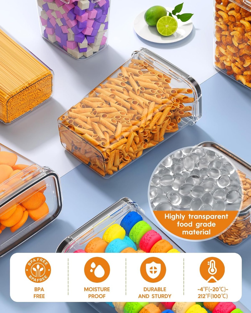 24 szt. Hermetyczne pojemniki  – Food Storage Labels recenzja i cena