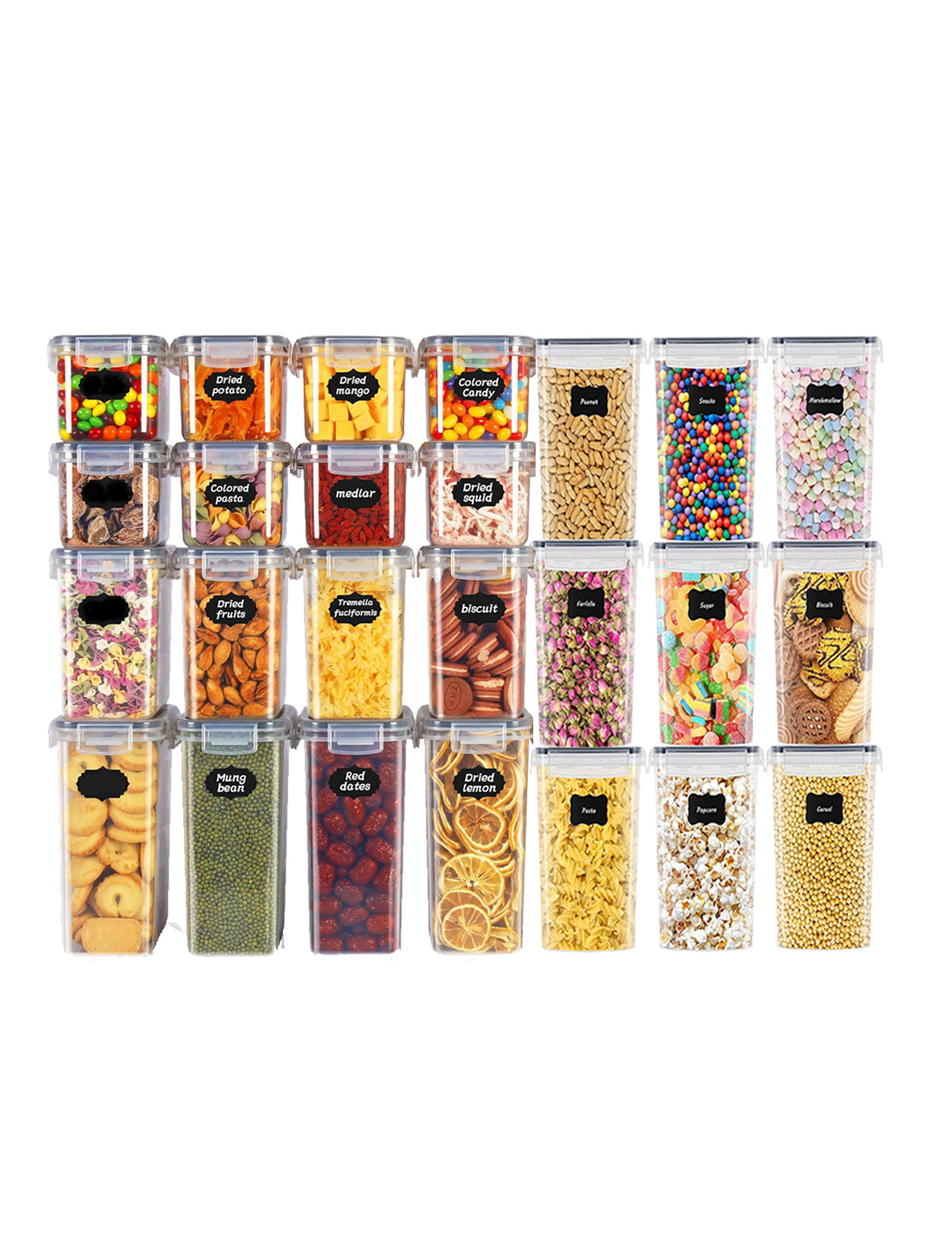48 sztuk, szczelne pojemniki d – Food Storage Labels recenzja i cena