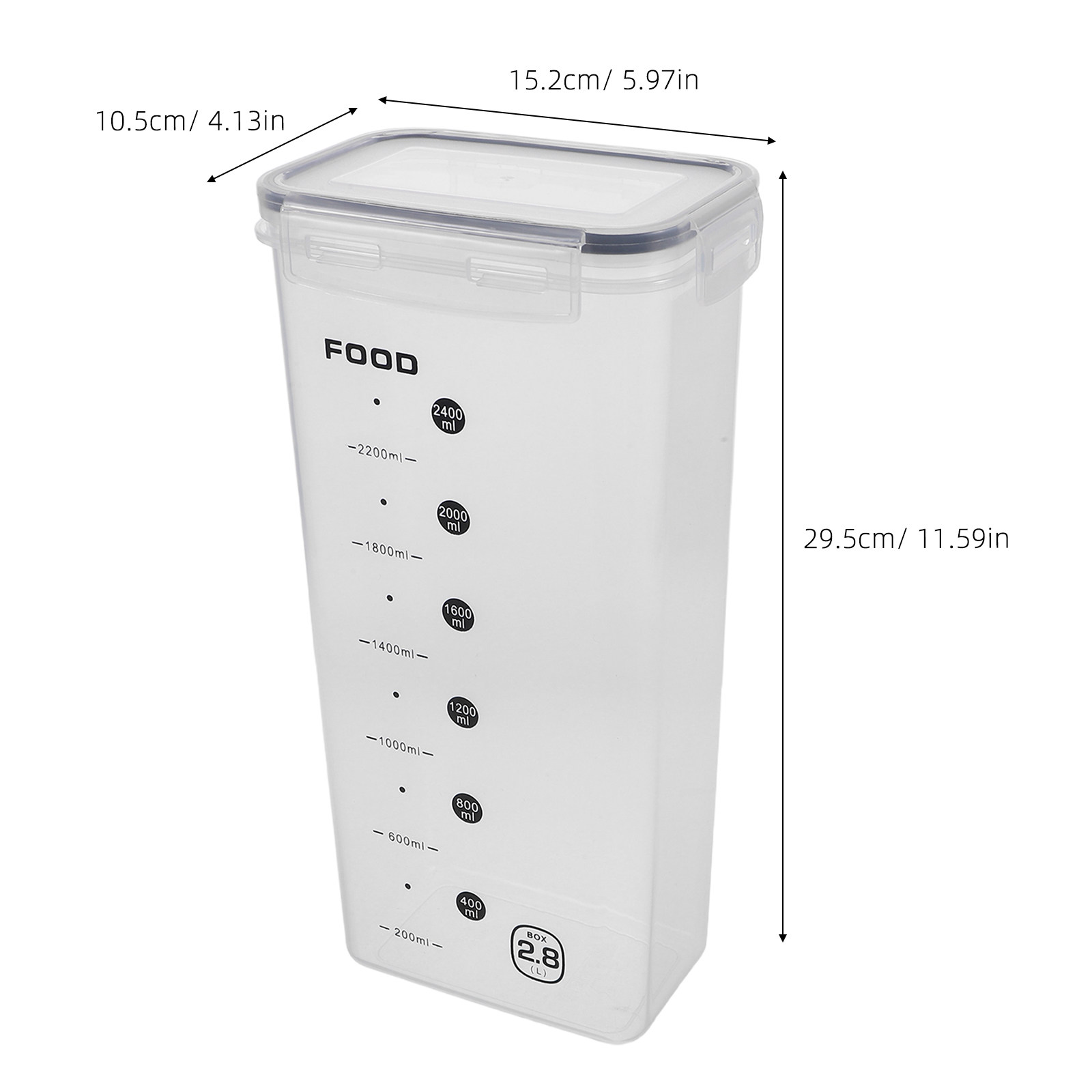 2 sztuki przezroczystych pojem – Food Storage Airtight recenzja i cena